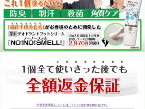 ノーノースメル返金保証