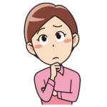 悩む女性のイラスト